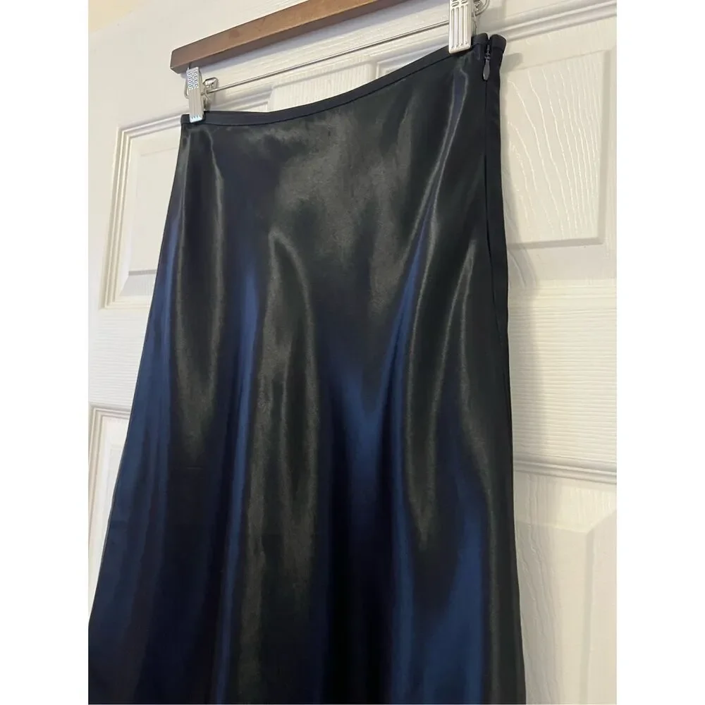 Arket Black Satin Midi Skirt - Picture 2 of 15